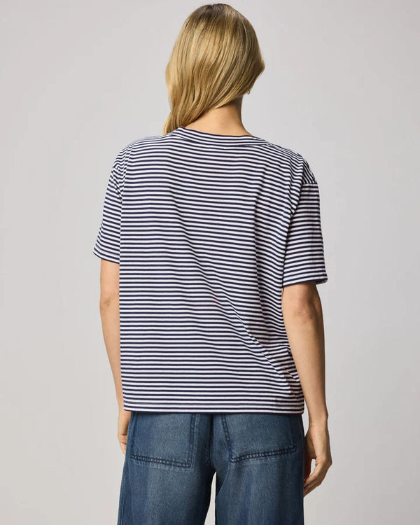 Kacey V-Neck Tee I Striped