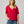 Load image into Gallery viewer, Kacey V-Neck Tee I Red
