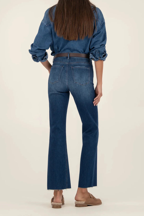 Kelsey High Rise Ankle Flare I Royal