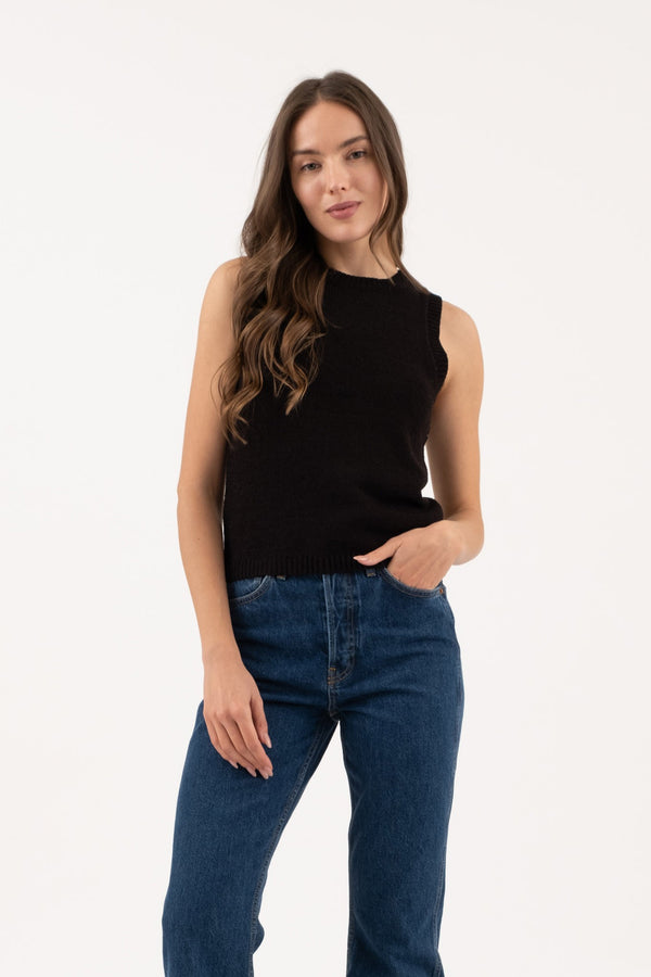 Veronica Knit Top I Black