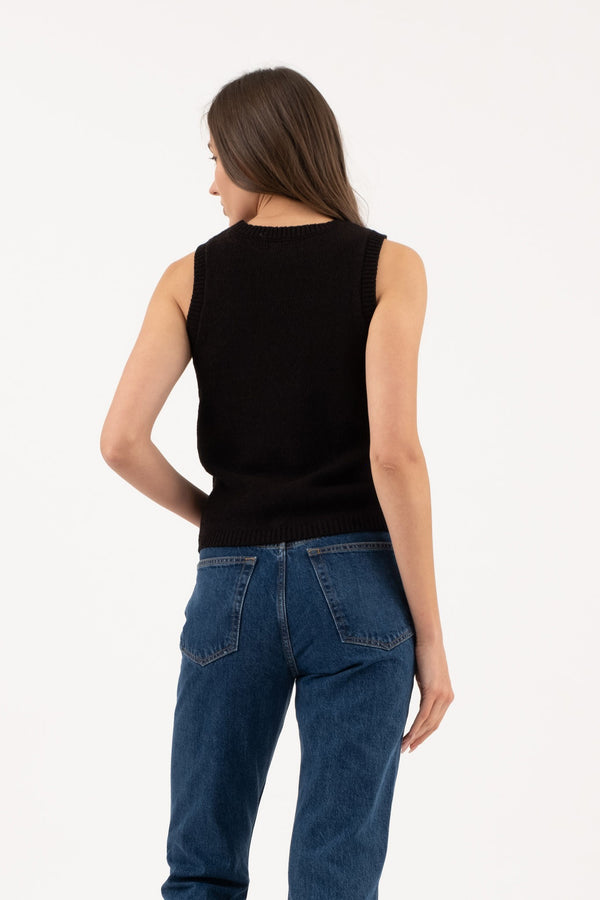 Veronica Knit Top I Black