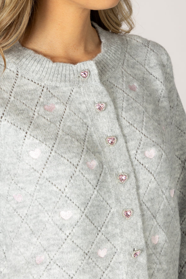 Crystal Heart Cardigan