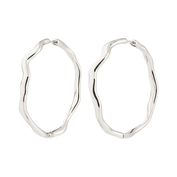 Larkin Hoop Earrings I Silver Plated