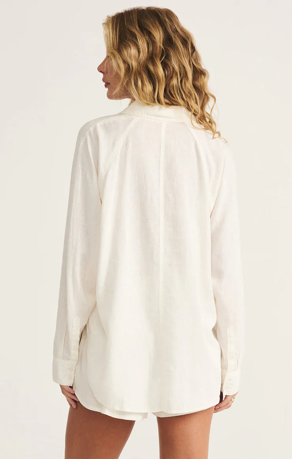 Perfect Linen Top I White