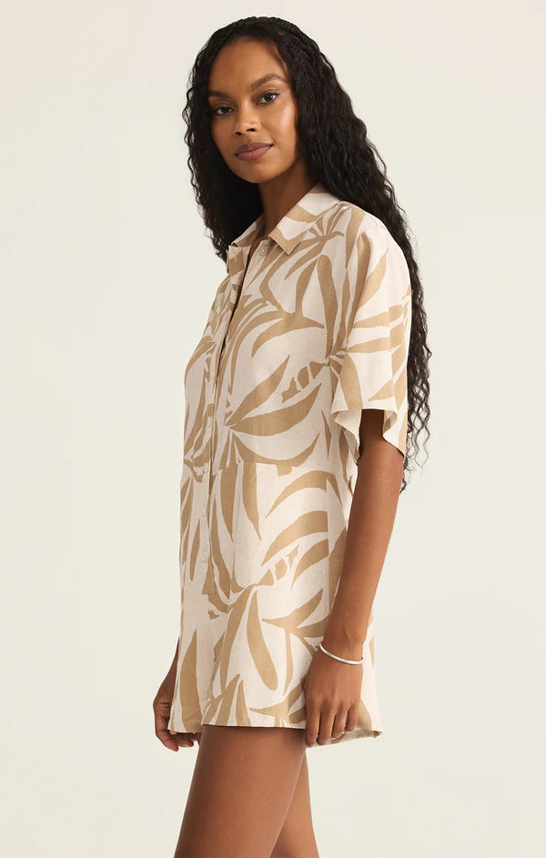 Marcel Tropical Palm Romper