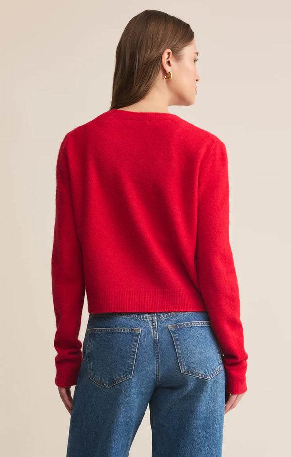 Medina Cardigan | Festive Red