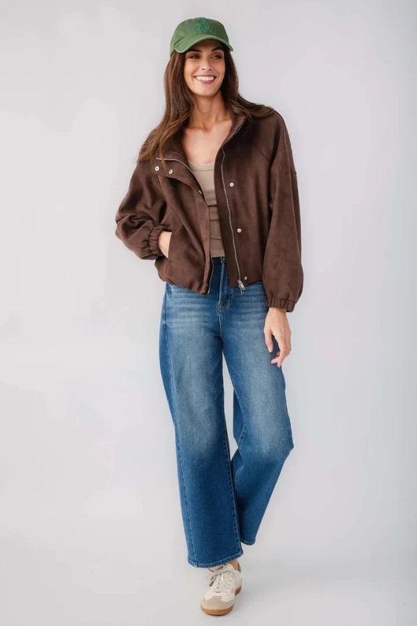 Mia Faux Suede Jacket