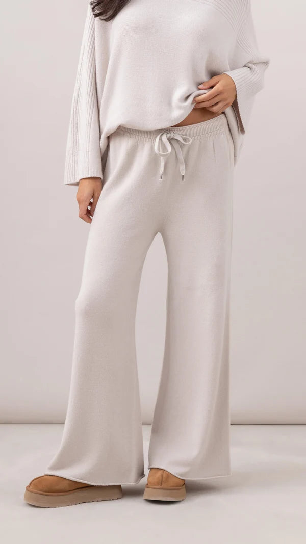 Micha Ribbed Trouser I Ivory