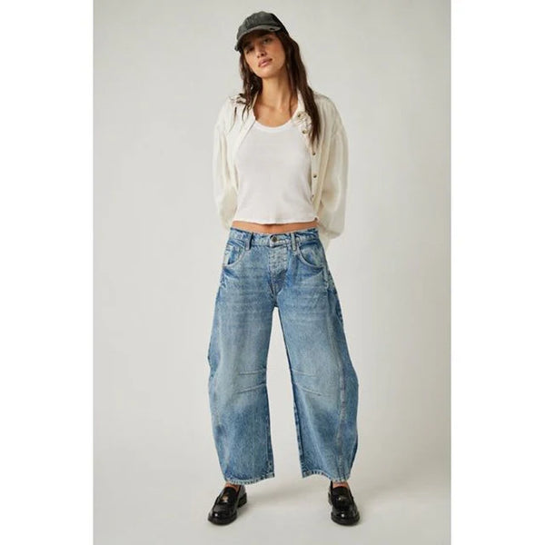 Good Luck Mid-Rise Barrel Jean I Pre-Order