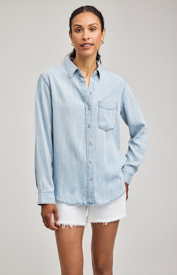 Ozzy Chambray Shirt I Light Blue