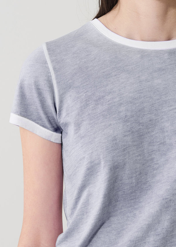 Reverse Spray Pima Cotton Classic Tee I Pacific Blue