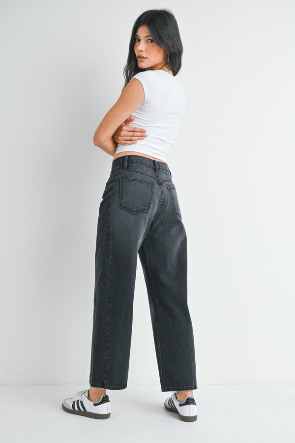 Arched Leg Jean Twist I Washed Black