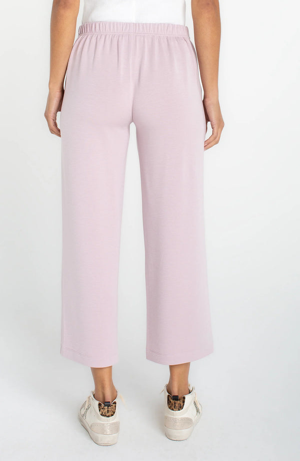 Paula Pull on Wide Leg Crop I Lilac Shadow