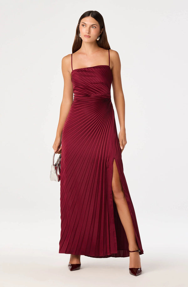 Paulette Dress I Wine