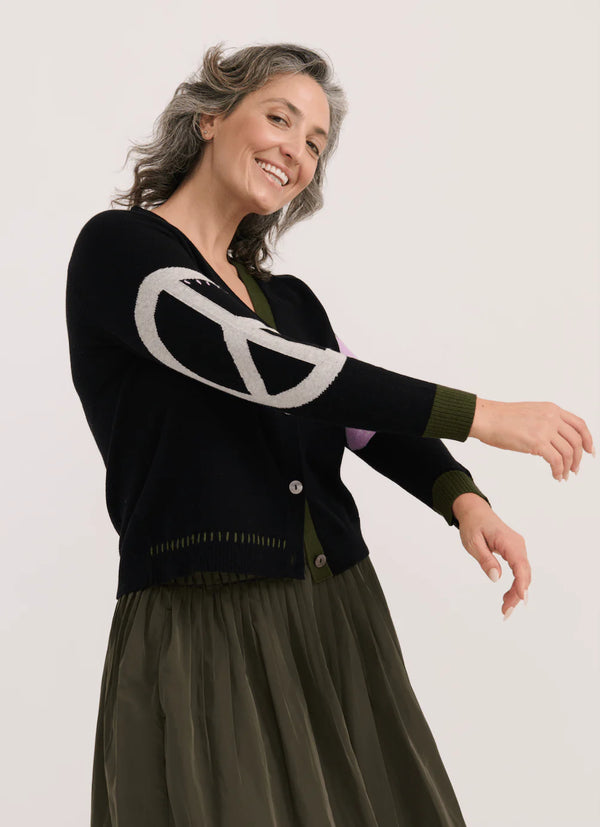 Peace Please Cardi I Black