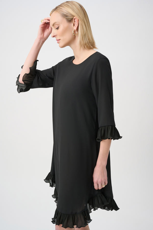 Randy Ruffle Trimmed Shift Dress