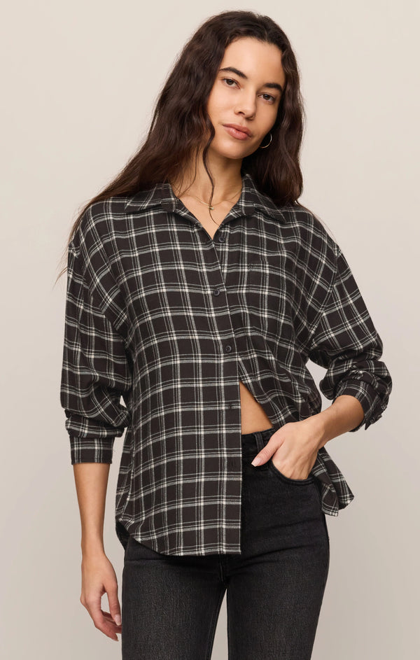 River Plaid Button Up Shirt