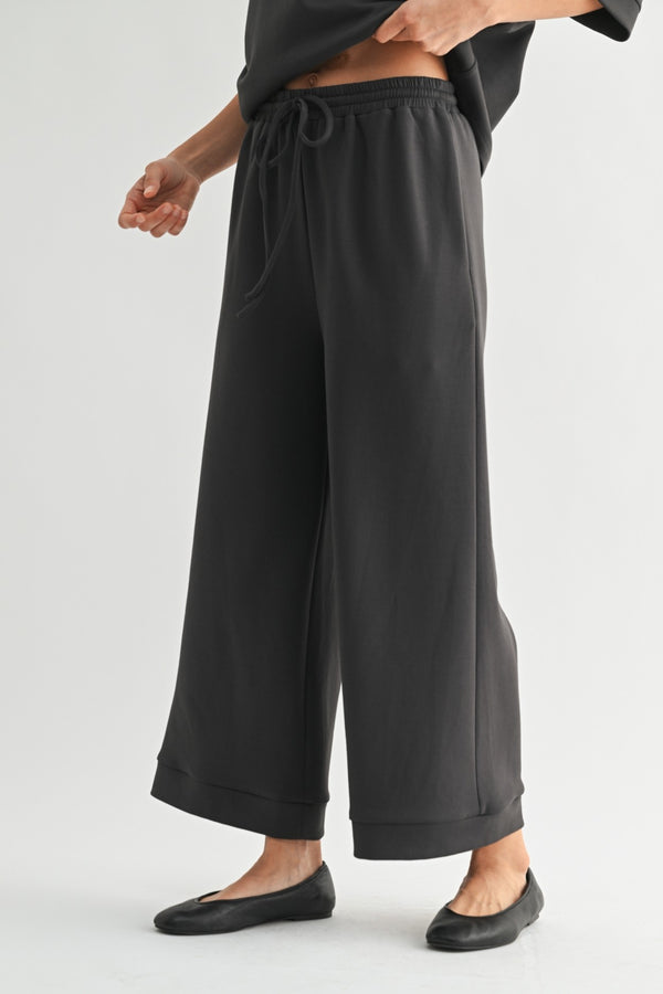 Sylvie Scuba Pants I Charcoal