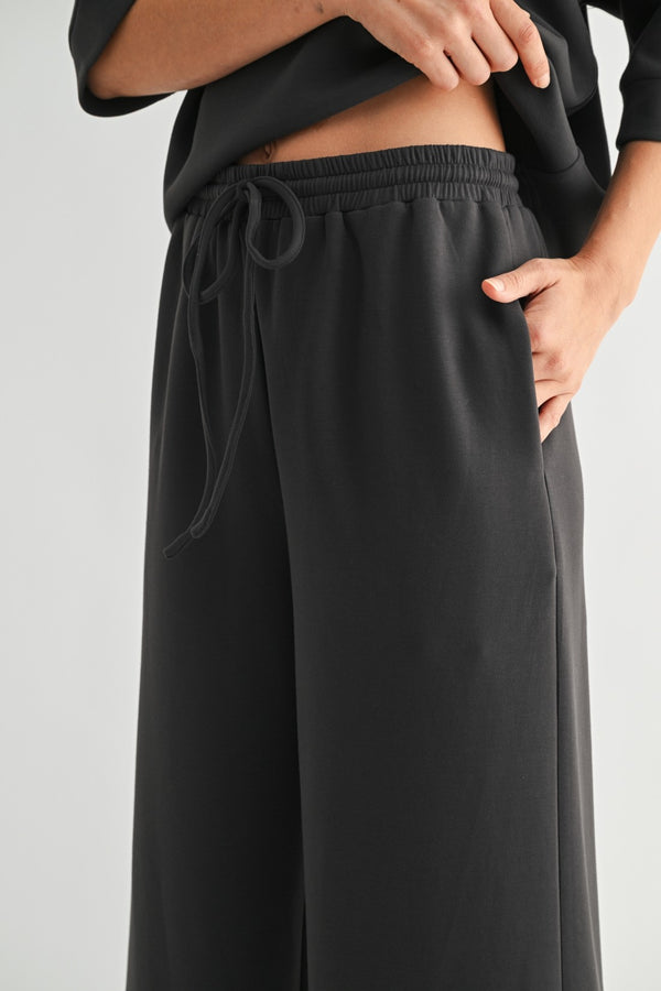 Sylvie Scuba Pants I Charcoal