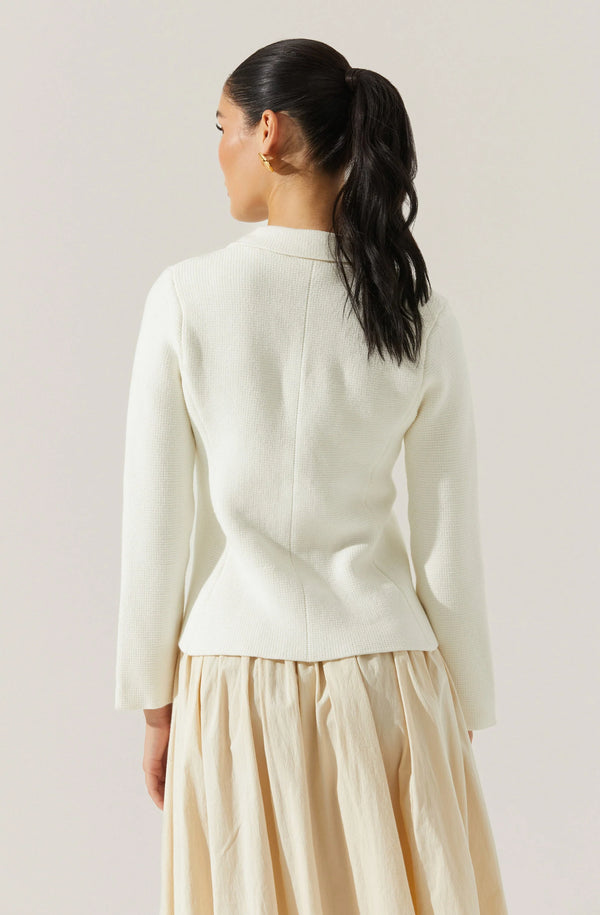 Sefina Sweater Blazer I Off White