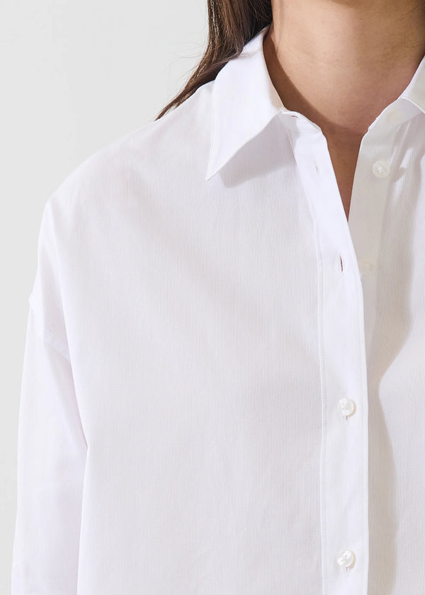 Cotton Boxy Shirt I White