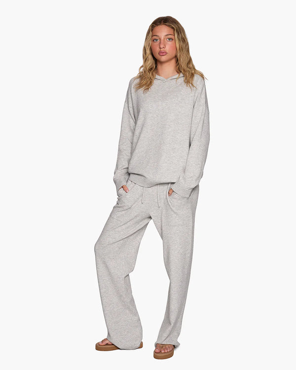 Sunday Sweater Hoodie I Heathered Grey