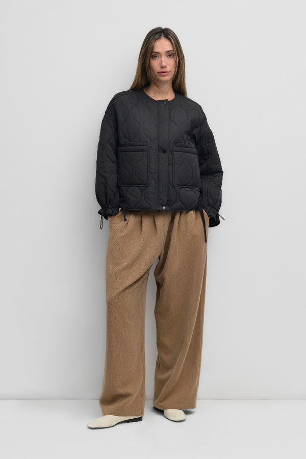 Kara Quilted Jacket I Black