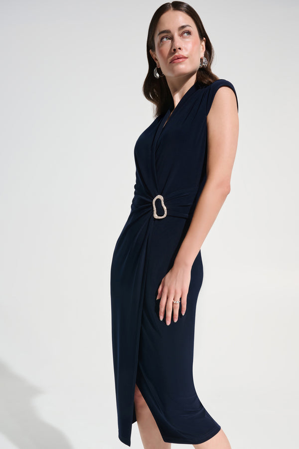 Tessa Wrap Dress I Midnight Blue