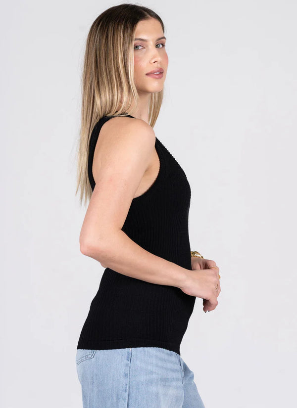 Seamless Textured Tank I Black