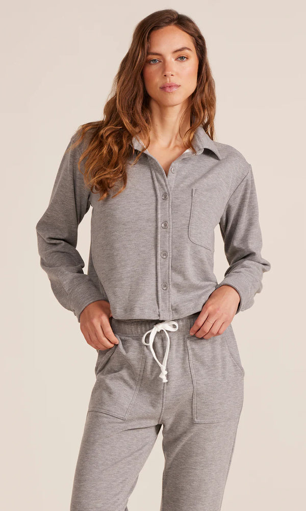 Cozy Button up shirt I Dark Grey