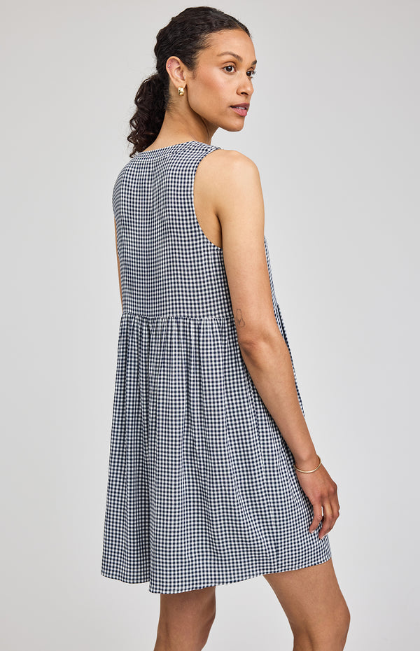 Zoey Dress I Navy Gingham